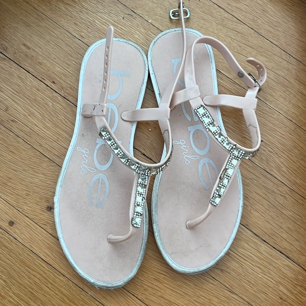 Bebe girls pink sandals